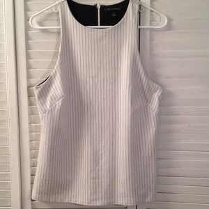 Banana Republic 8 Lined White Stripe Tank Top